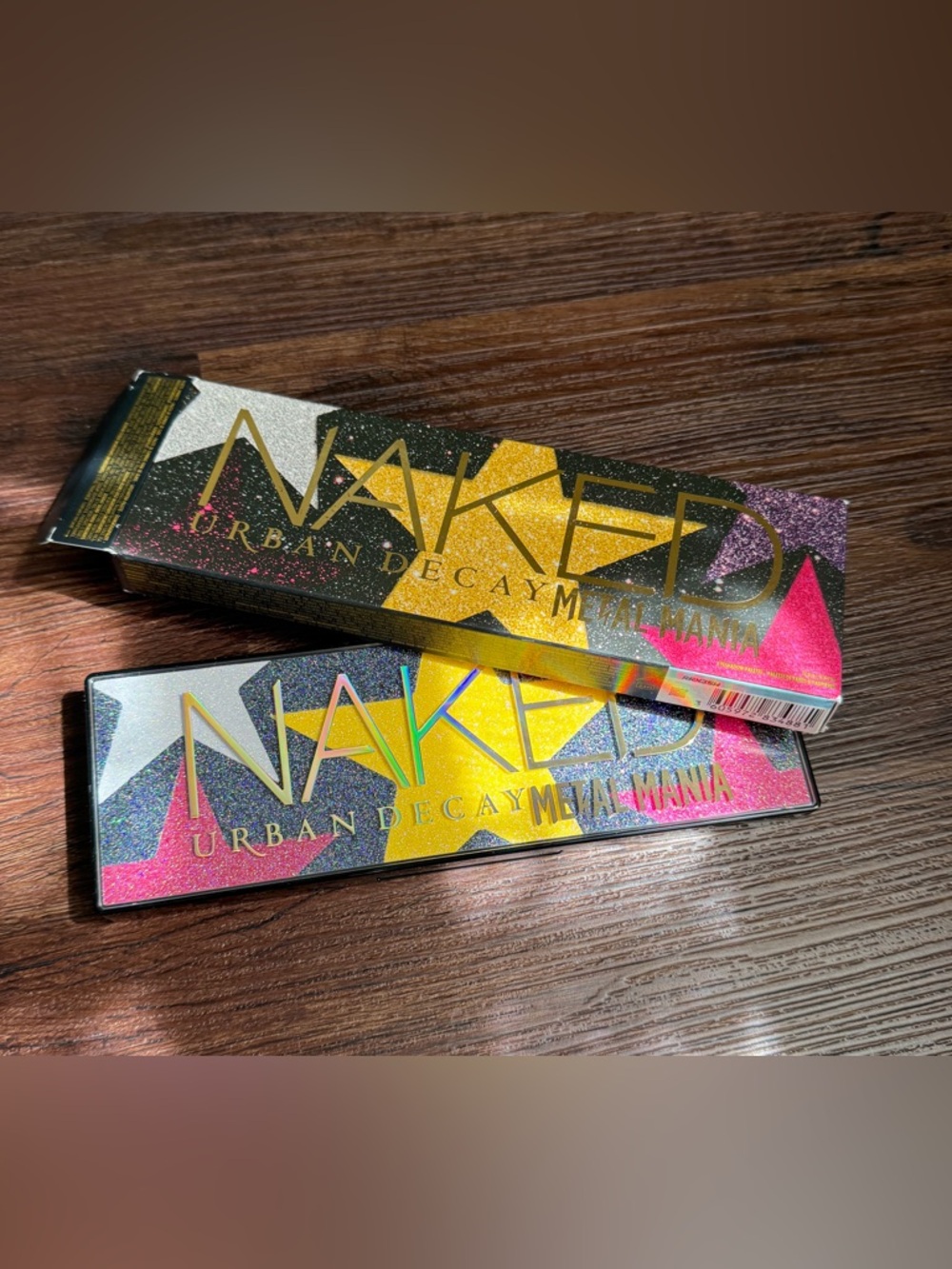 Urban Decay Naked Metallic Eyeshadow Palette — Gold, Pink, Purple, Silver